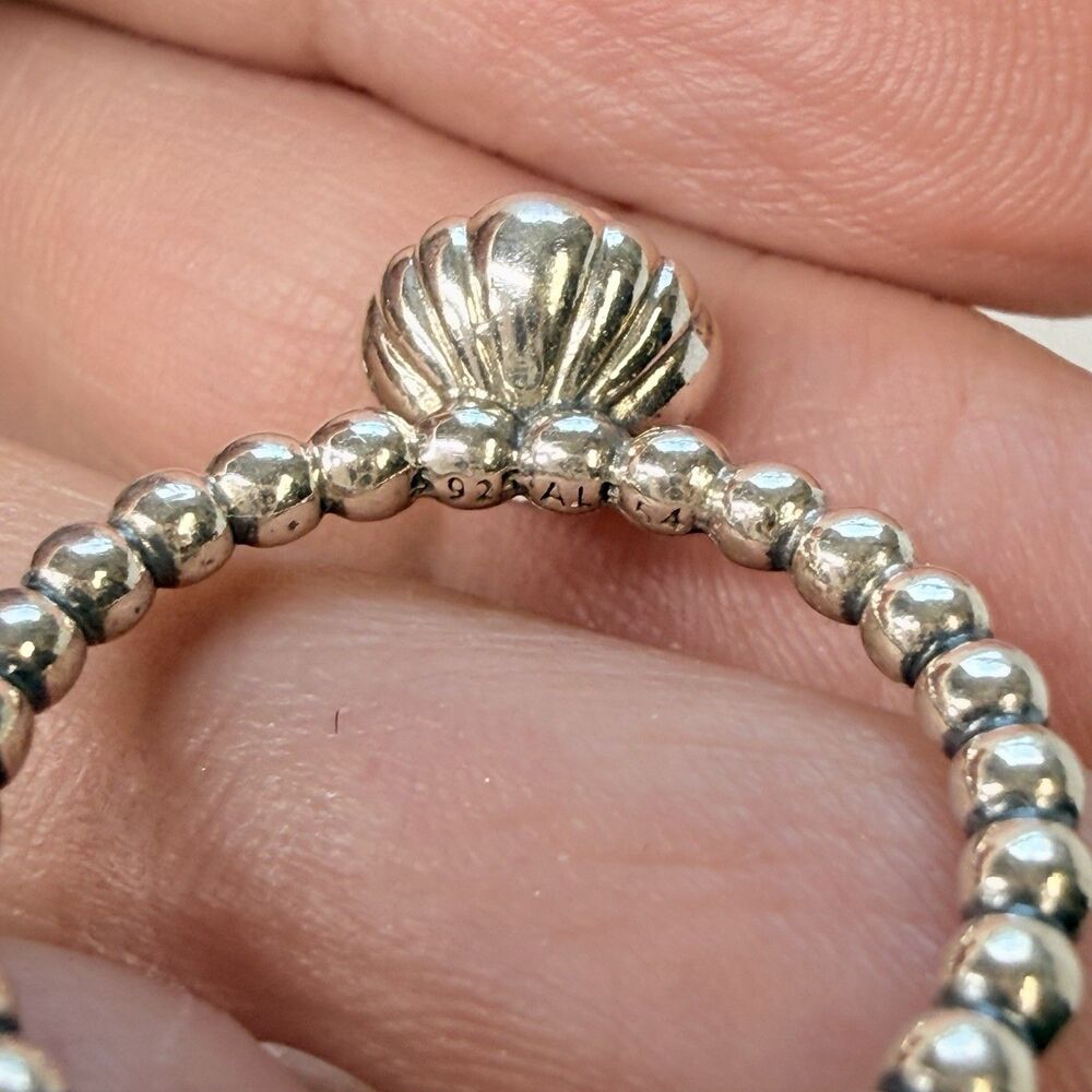 Pandora Sterling Silver 925 Amethyst Stackable Ring Sz 7 - Picture 7 of 9